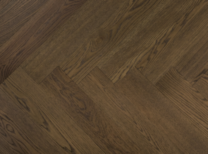 Vidar Design Flooring-Herringbone Flooring-American Oak 5” x 3/4” Engineered Hardwood Flooring-Color Camel