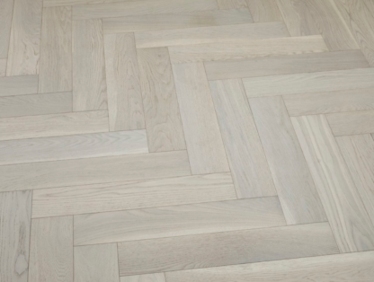 Vidar Design Flooring-Herringbone Flooring-American Oak 5” x 3/4” Engineered Hardwood Flooring-Color Pearl